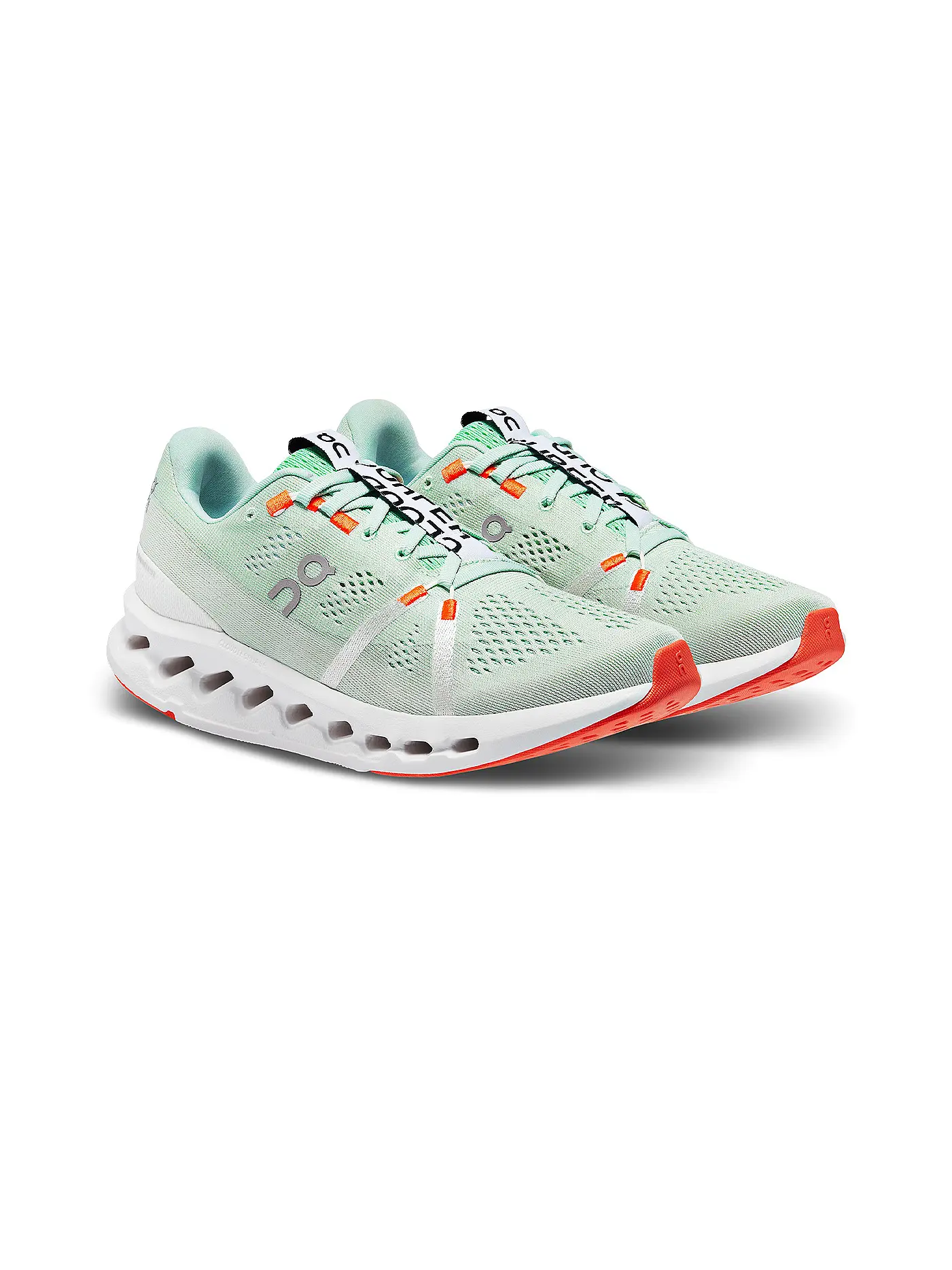 ON | Damen Laufschuhe Cloudsurfer CREEK WHITE | grün