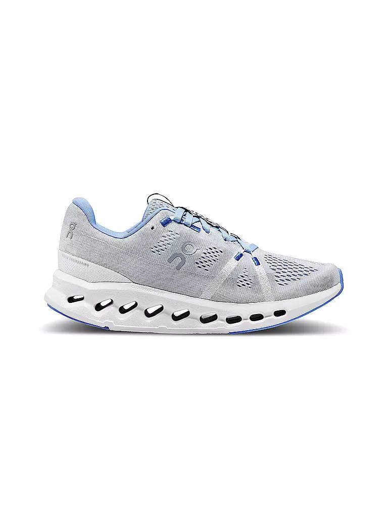 ON | Damen Laufschuhe Cloudsurfer HEATHER WHITE | blau