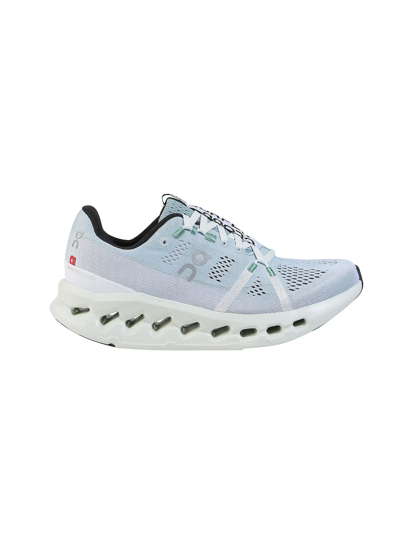 ON | Damen Laufschuhe Cloudsurfer CREEK WHITE | hellblau