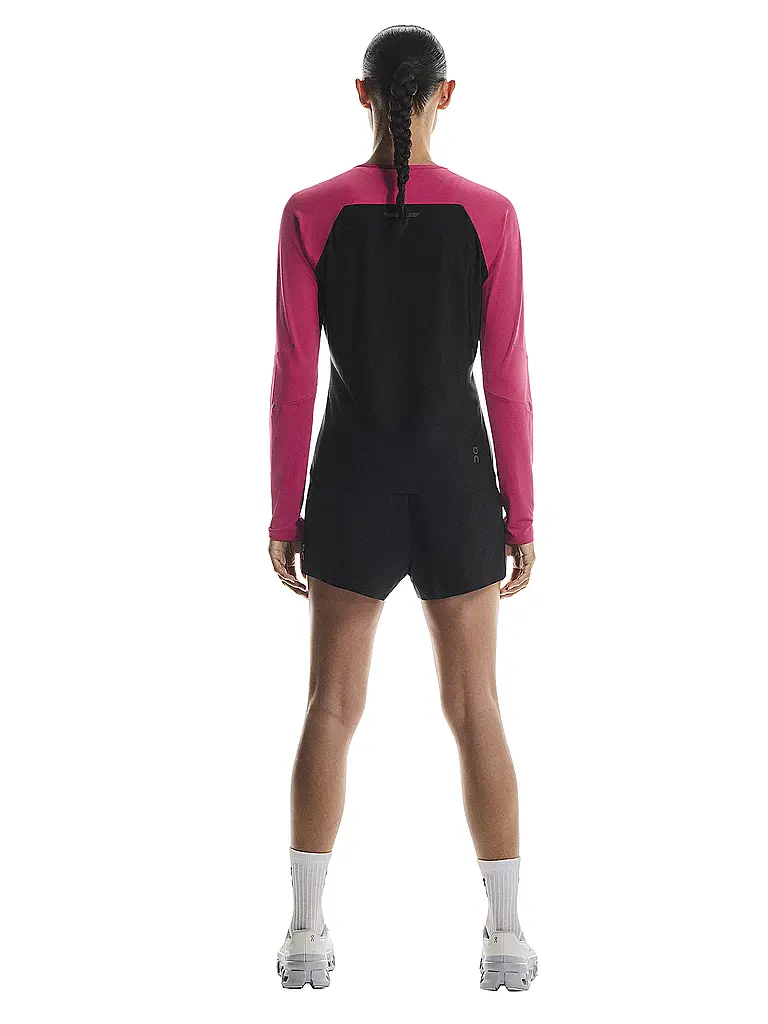 ON | Damen Laufshirt Performance Long-T | dunkelrot