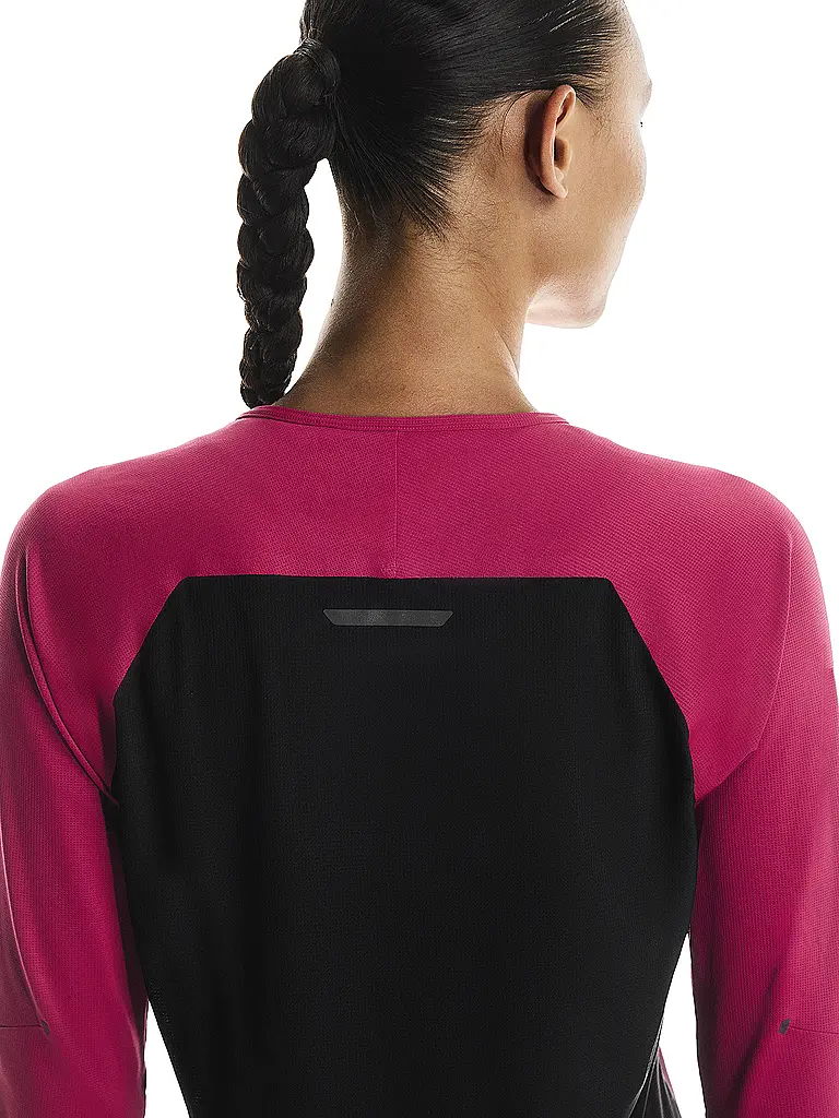 ON | Damen Laufshirt Performance Long-T | dunkelrot