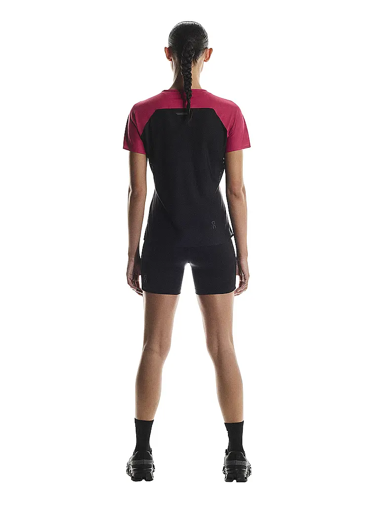 ON | Damen Laufshirt Performance-T | dunkelrot