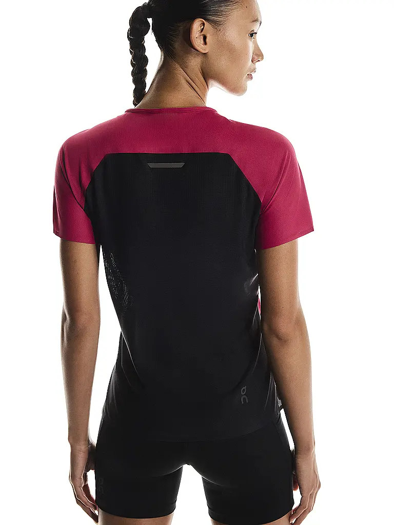 ON | Damen Laufshirt Performance-T | dunkelrot