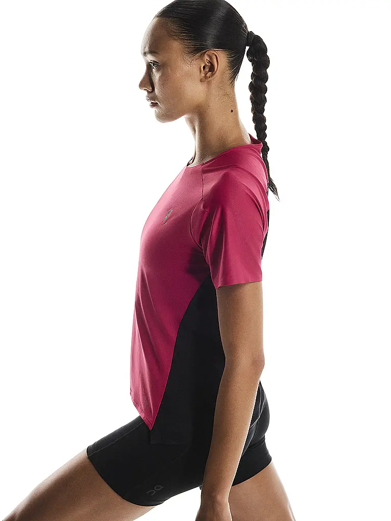 ON | Damen Laufshirt Performance-T | dunkelrot