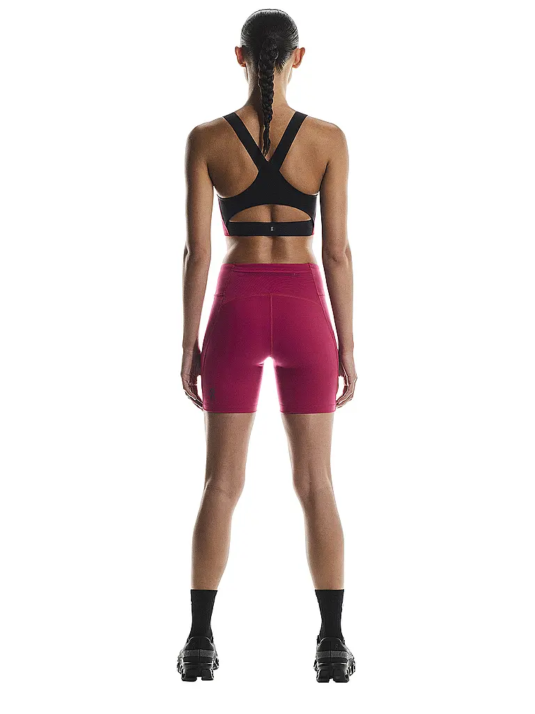ON | Damen Laufshort Performance | dunkelrot