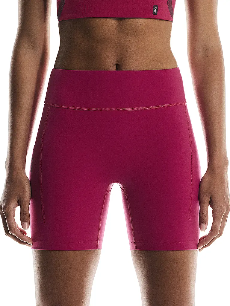 ON | Damen Laufshort Performance | dunkelrot