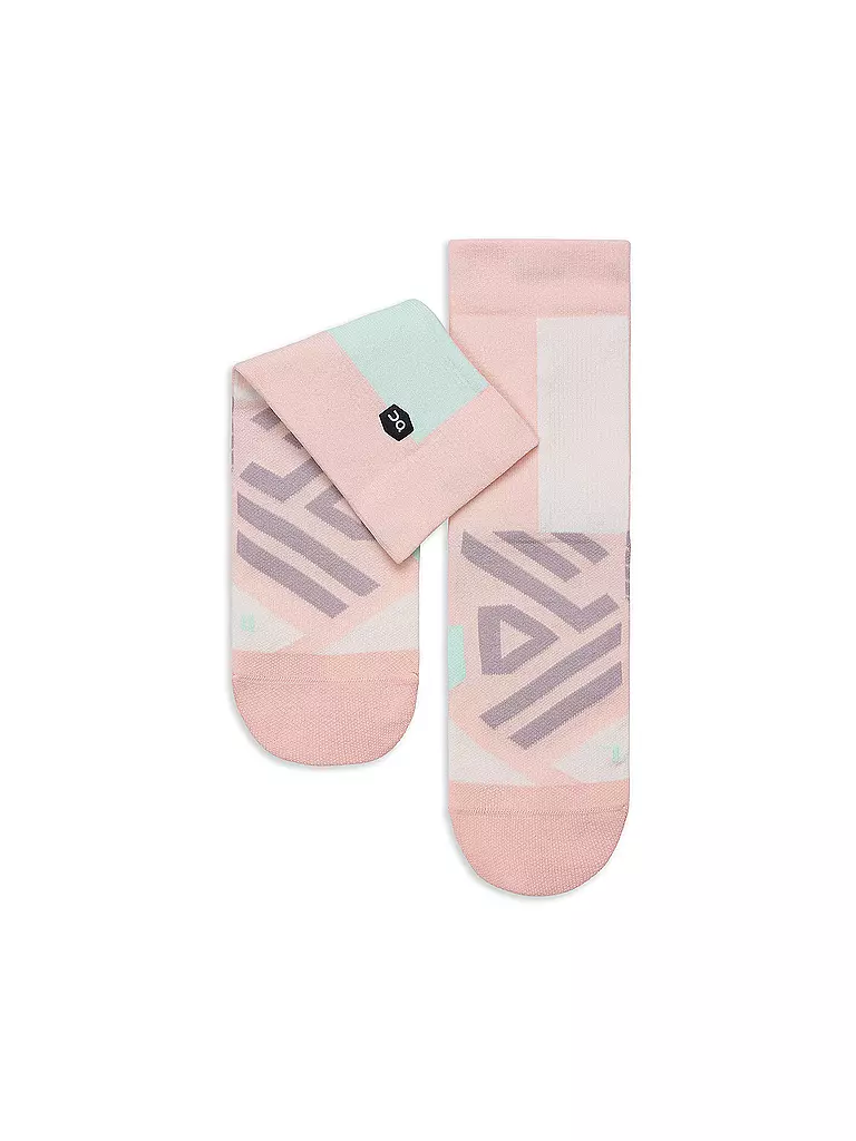 ON | Damen Laufsocken Performance High Sock | rosa