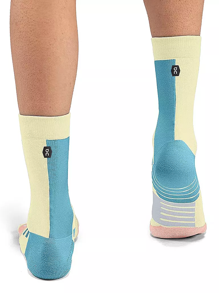ON | Damen Laufsocken Performance High Sock | senf