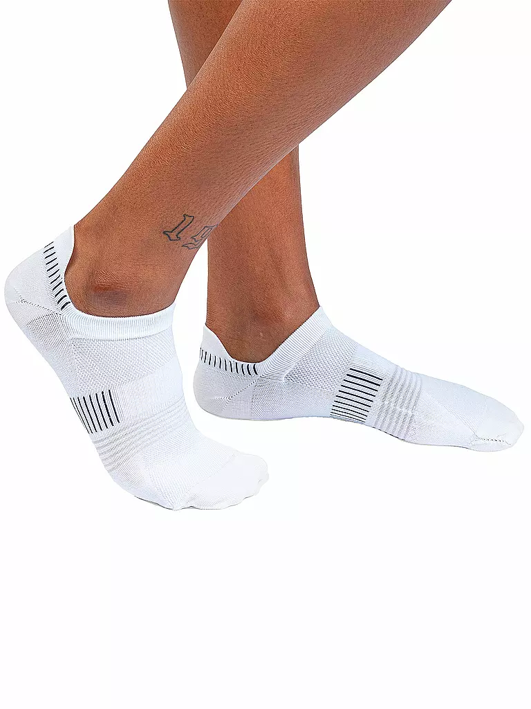 ON | Damen Laufsocken Ultralight Mid | weiss