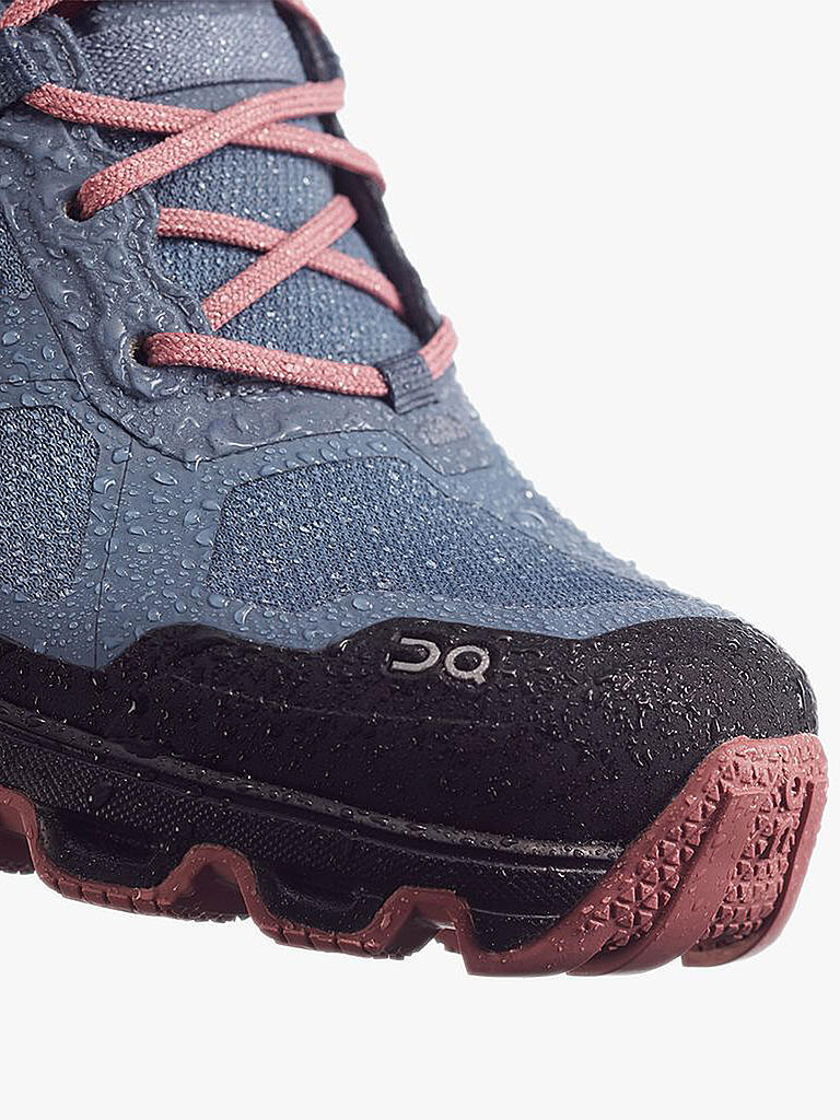 ON | Damen Traillaufschuh Cloudventure Waterproof METAL DUSTROSE | blau