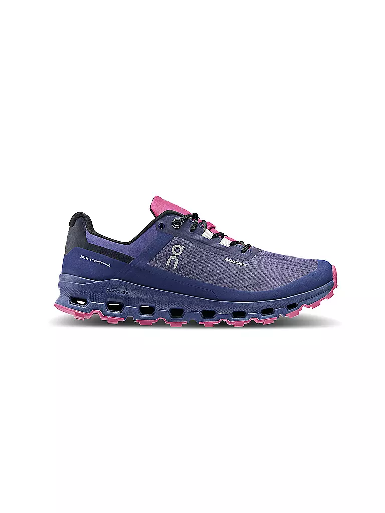 ON | Damen Traillaufschuhe Cloudvista Waterproof FLINT ACAI | lila