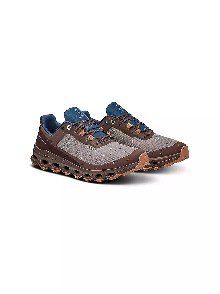 ON | Damen Traillaufschuhe Cloudvista Waterproof ZINC GRAPE | beere