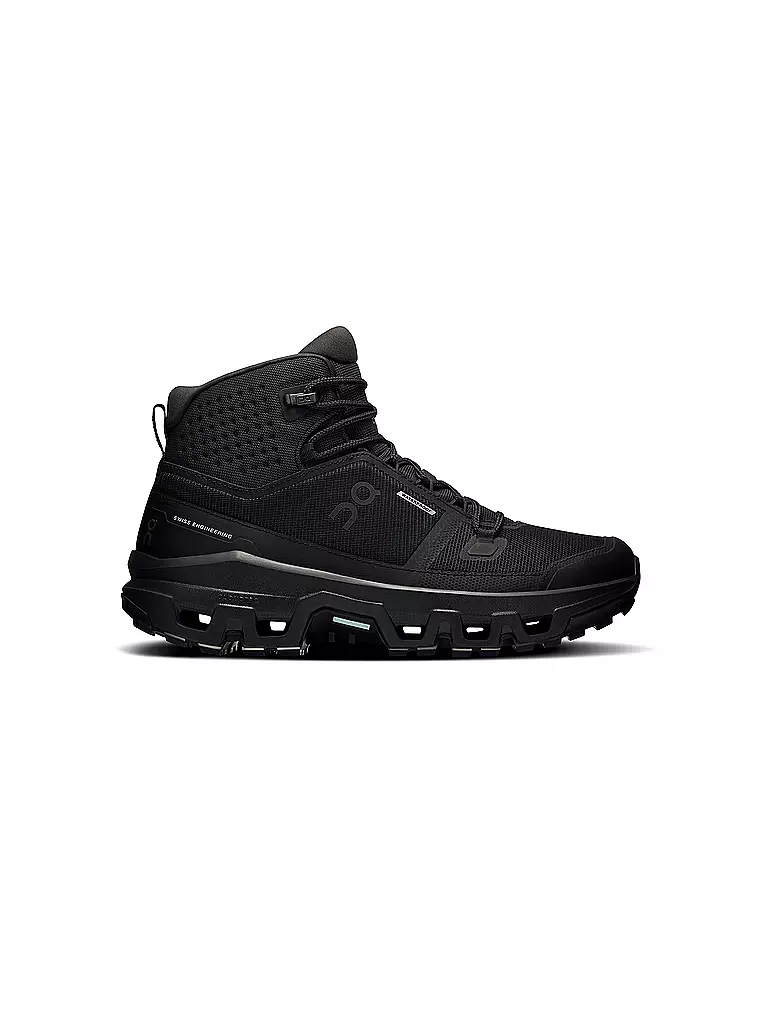 ON | Damen Wanderschuhe Cloudrocj Mid WP | schwarz