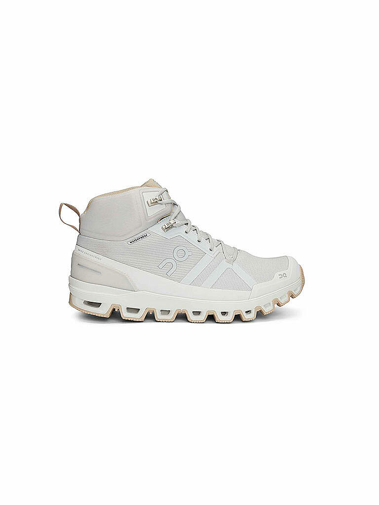 ON | Damen Wanderschuhe Cloudrock Waterproof GLACIER SAND | weiß