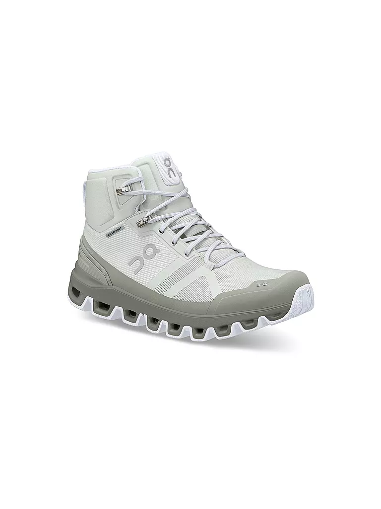 ON | Damen Wanderschuhe Cloudrock Waterproof Mineral / Kelp | grau