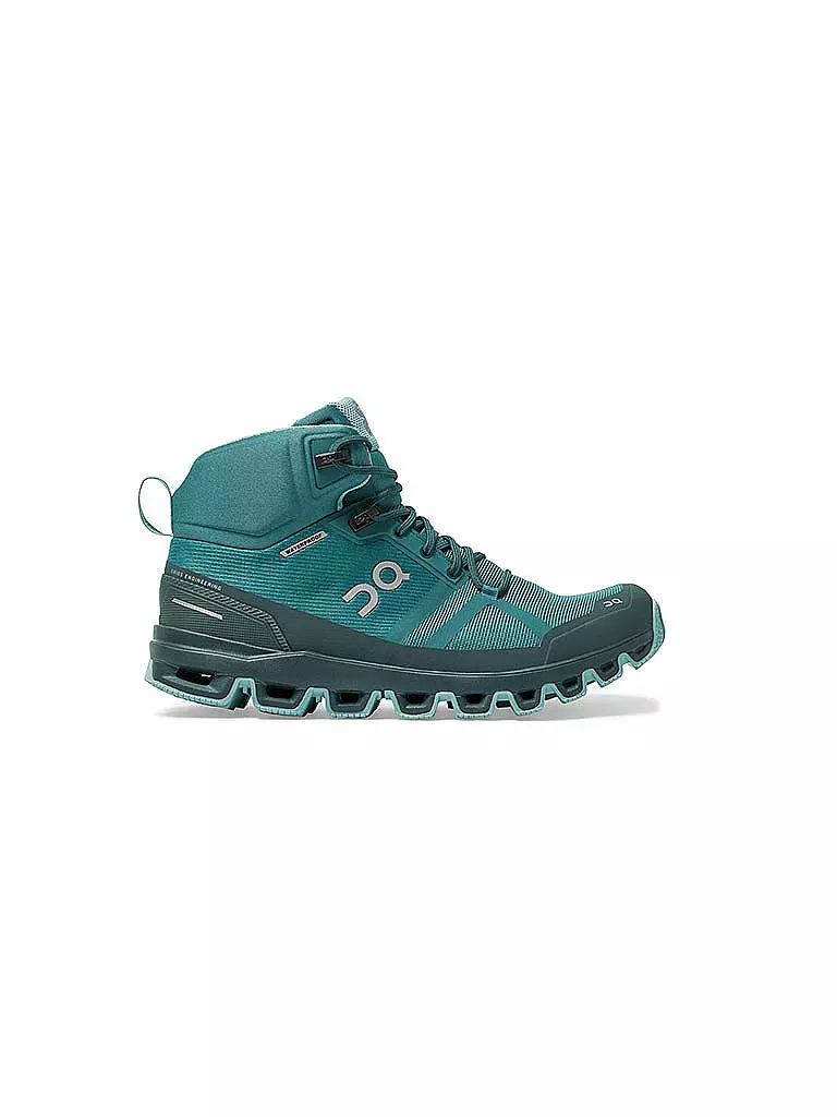 ON | Damen Wanderschuhe Cloudrock Waterproof Storm Wash | türkis