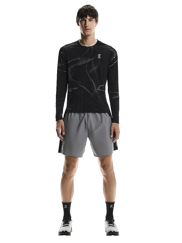 ON | Herren 2in1 Laufshort Performance Hybrid | schwarz