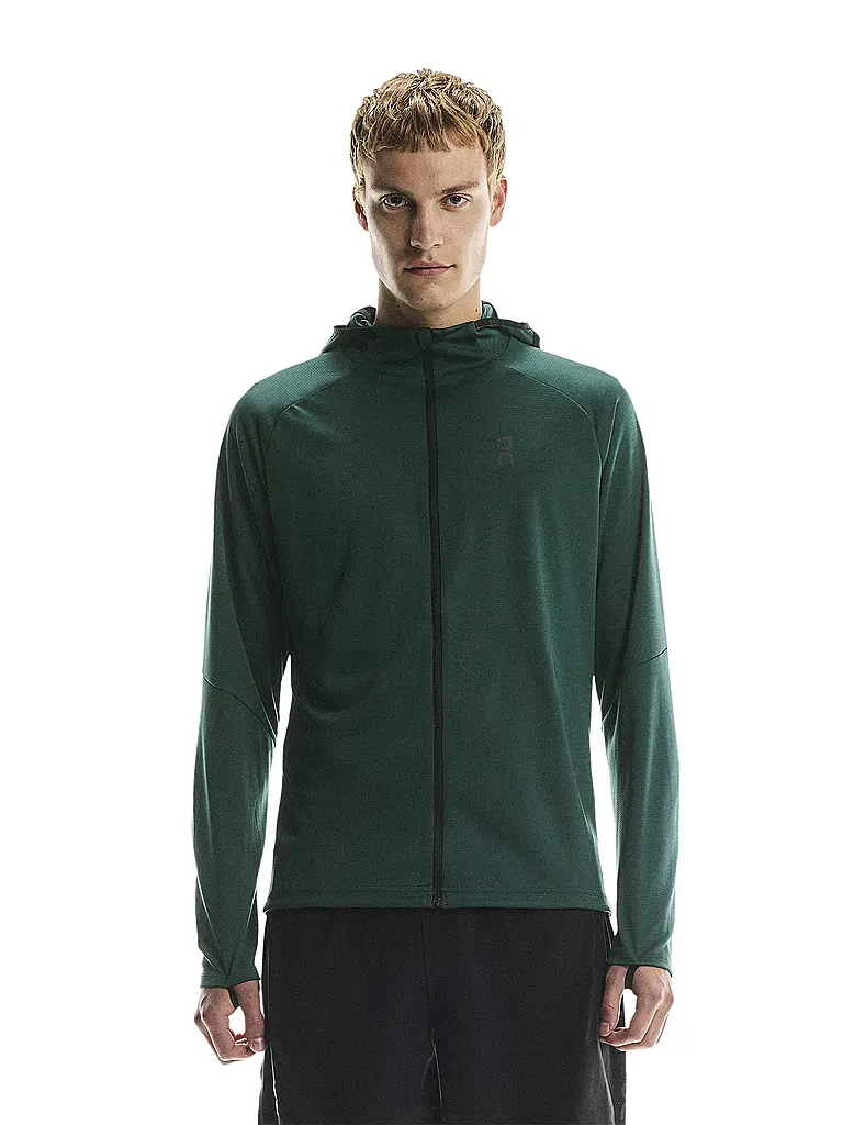 ON | Herren Laufjacke Climate Zip Hoodie | blau