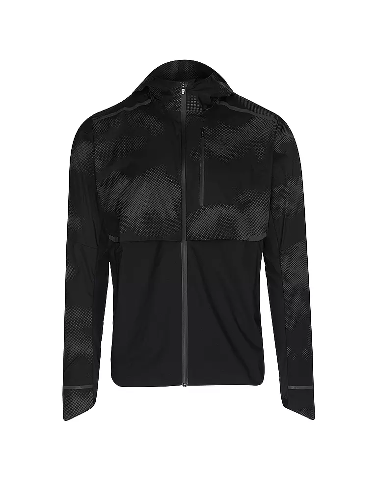 ON | Herren Laufjacke Weather Jacket Lumos | schwarz