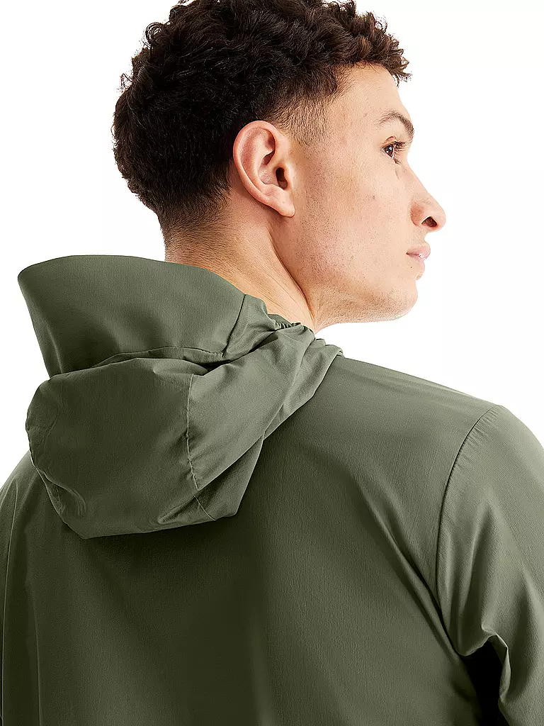 ON | Herren Laufjacke Weather | olive