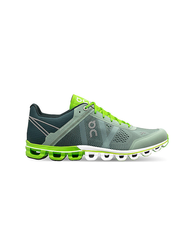 ON | Herren Laufschuh Cloudflow MOSS LIME | grün