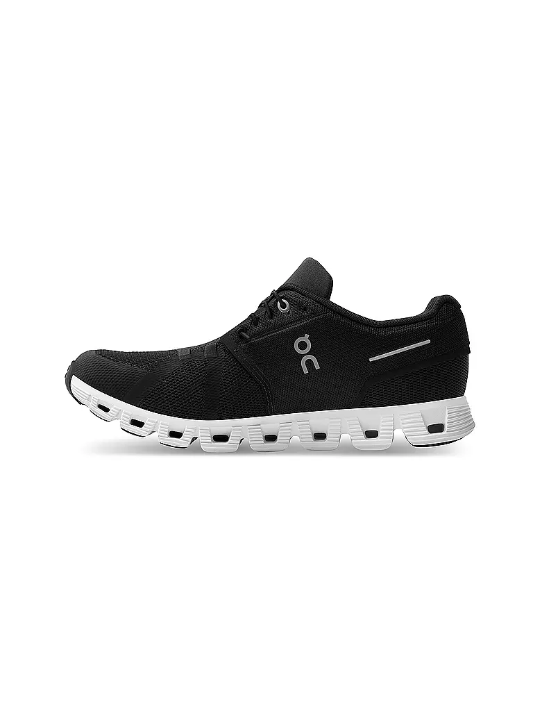 ON | Herren Laufschuhe Cloud 5 BLACK / WHITE | schwarz