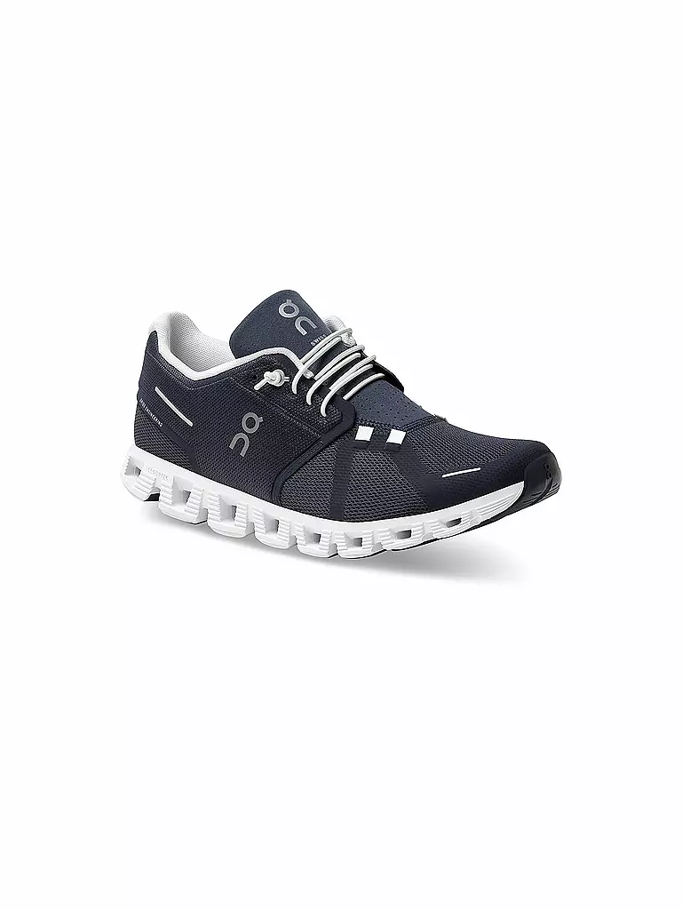 ON | Herren Laufschuhe Cloud 5 MIDNIGHT / WHITE | blau