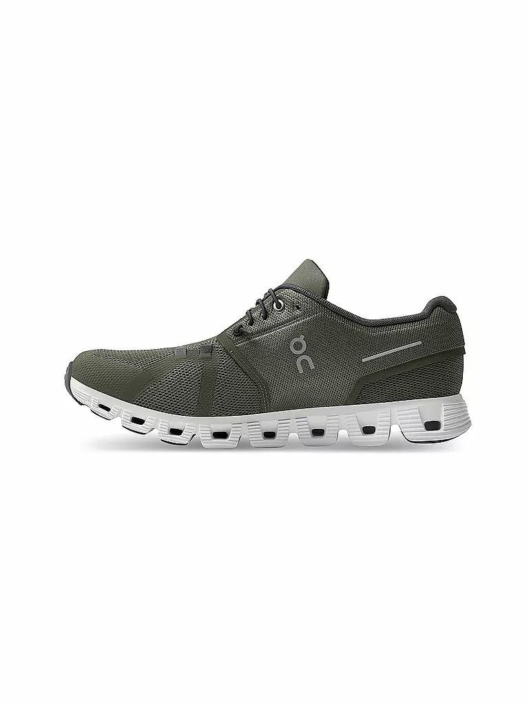 ON | Herren Laufschuhe Cloud 5 OLIVE WHITE | olive