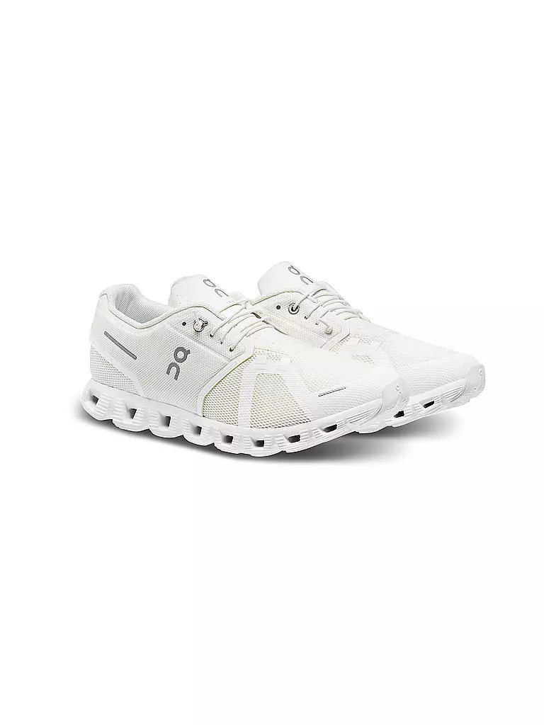 ON | Herren Laufschuhe Cloud 5 UNDYED WHITE | weiss