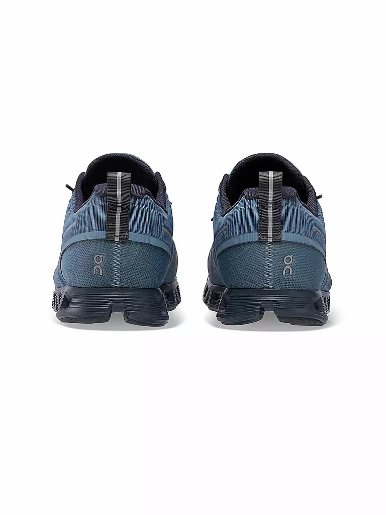 ON | Herren Laufschuhe Cloud 5 Waterproof METAL NAVY | blau