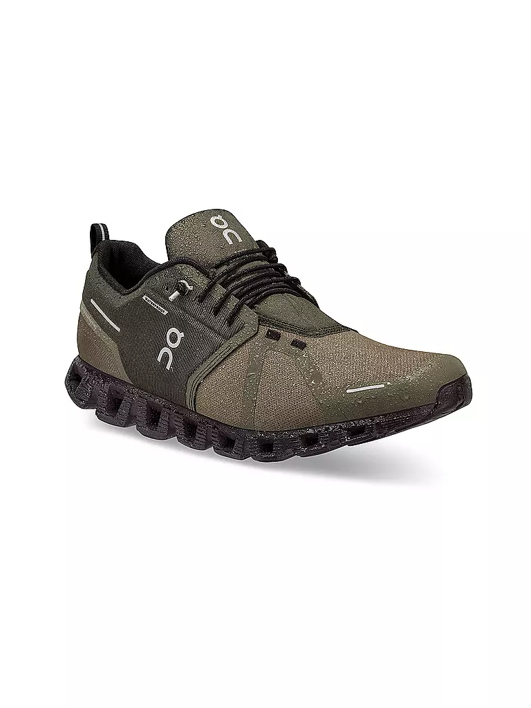 ON | Herren Laufschuhe Cloud 5 Waterproof OLIVE / BLACK | olive