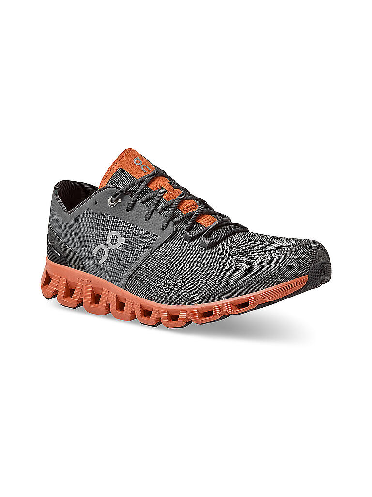 ON | Herren Laufschuhe Cloud X RUST ROCK | grau