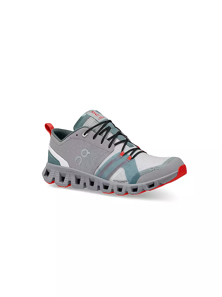 ON | Herren Laufschuhe Cloud X Shift ALLOY / RED | grau