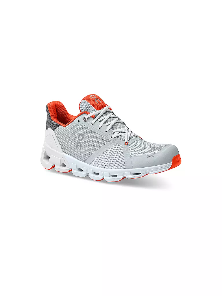 ON | Herren Laufschuhe Cloudflyer GLACIER FLAME | weiss