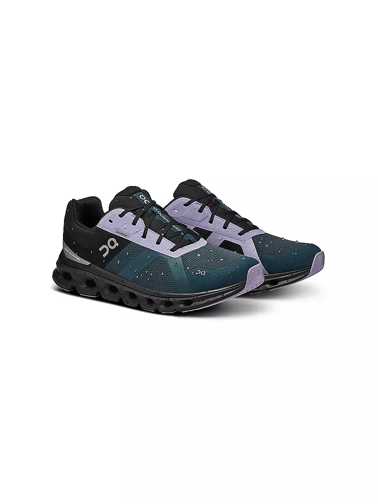 ON | Herren Laufschuhe Cloudrunner Waterproof STONE BLACK | blau