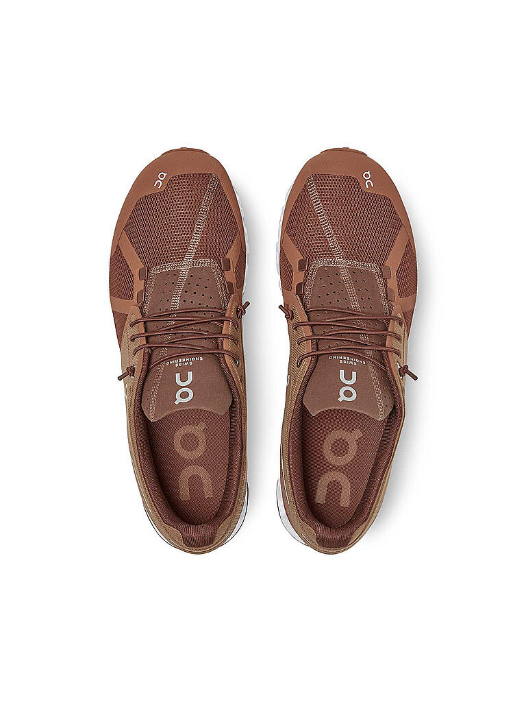 ON | Herren Laufschuhe The Cloud RUSSET COCOA | rot