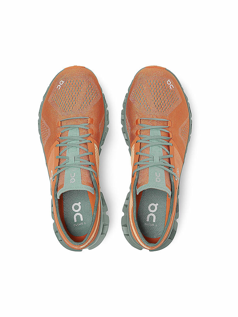 ON | Herren Laufschuhe The Cloud X ORANGE / SEA | orange