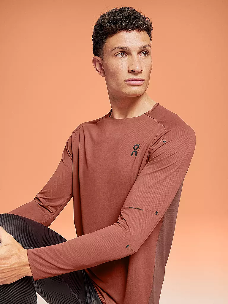 ON | Herren Laufshirt Performance Long-T | orange