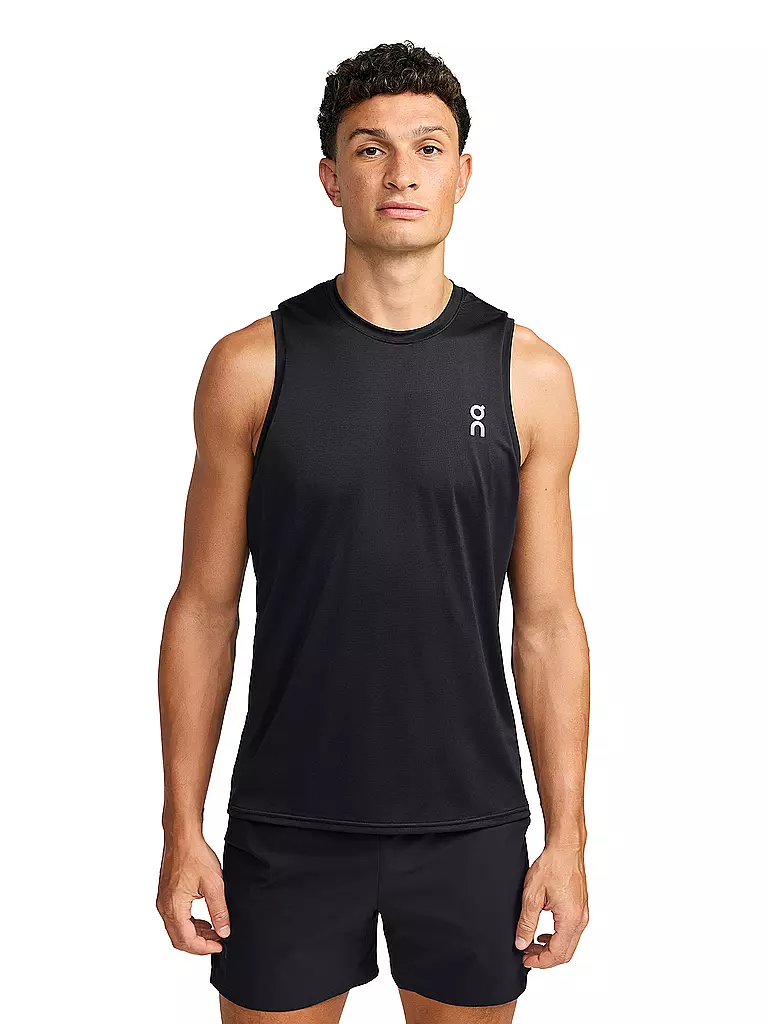 ON | Herren Laufshirt Tank Core | schwarz