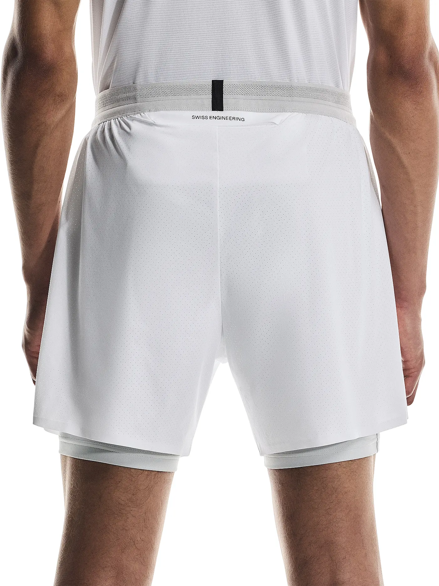 ON | Herren Laufshort Performance 2/1 | weiss