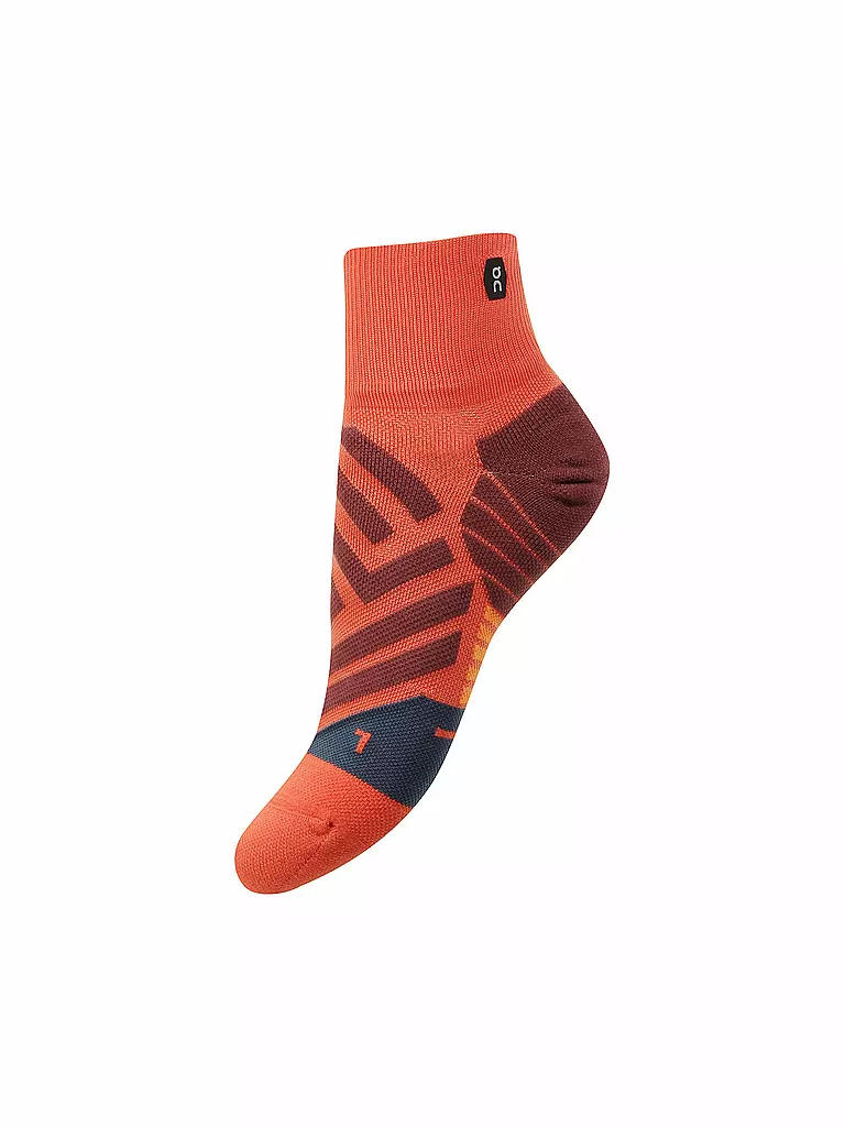 ON | Herren Laufsocken Mid | rot