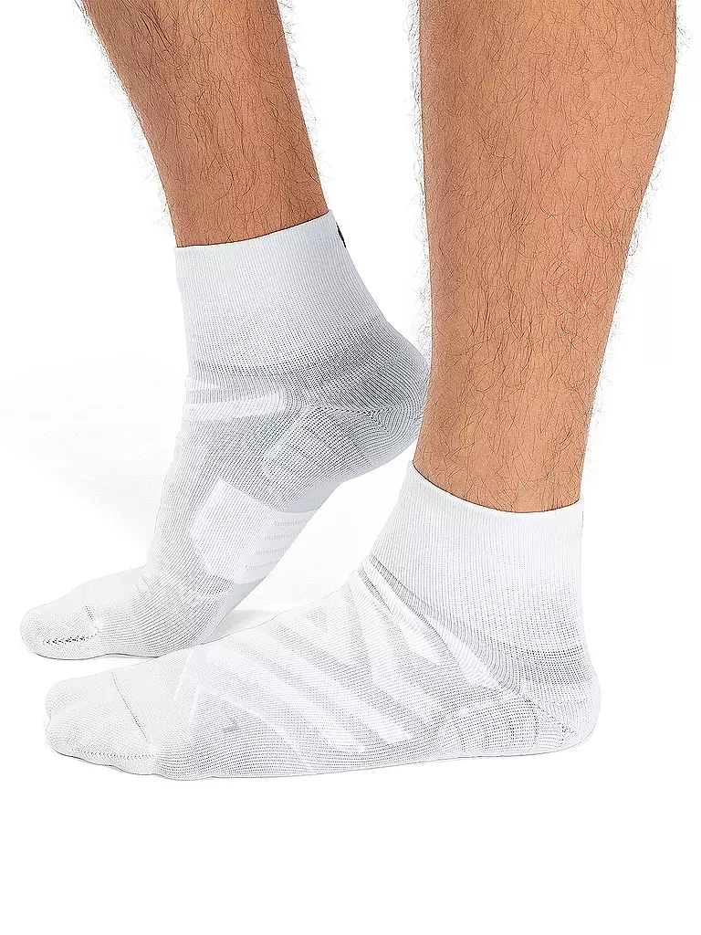 ON | Herren Laufsocken Performance Mid | weiss