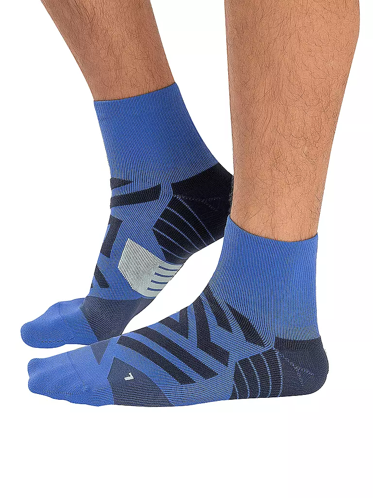 ON | Herren Laufsocken Performance Mid | blau