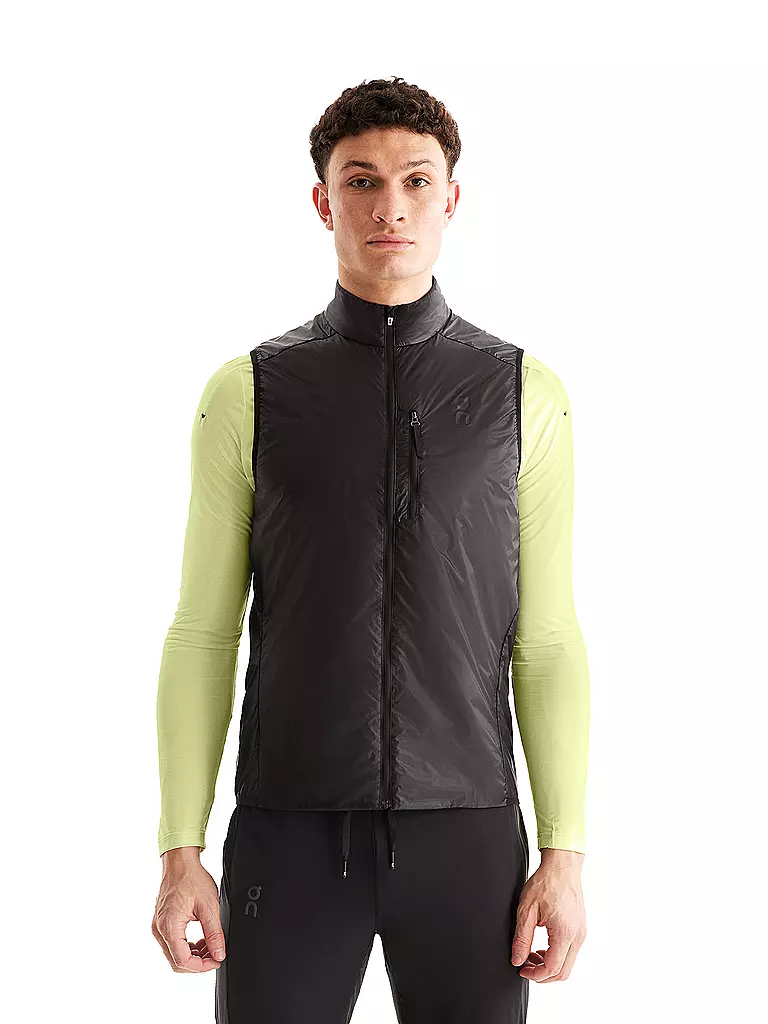 ON | Herren Laufweste Weather Vest | schwarz