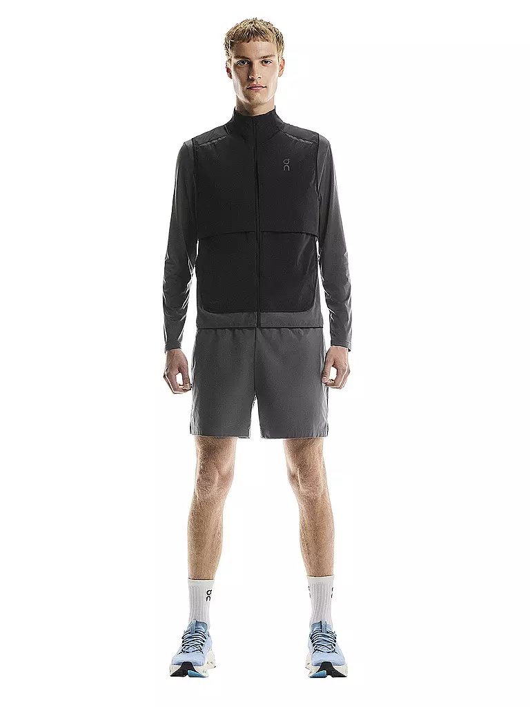 ON | Herren Laufweste Weather Vest | schwarz