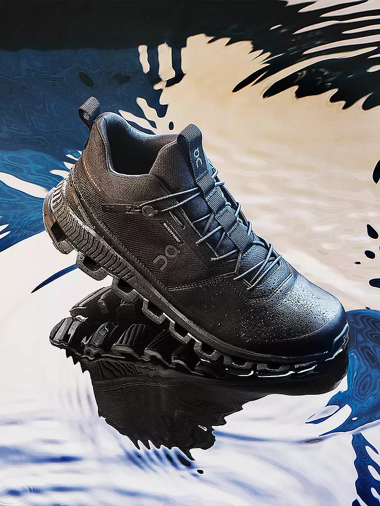 ON | Herren Schuhe Cloud Hi Waterproof ALL BLACK | schwarz