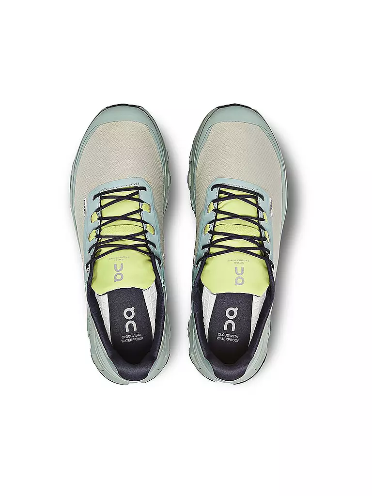 ON | Herren Traillaufschuhe Cloudvista Waterproof CHALK MOSS | blau