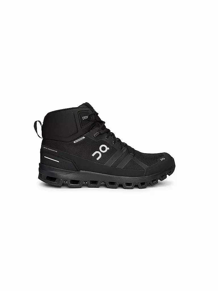 ON | Herren Wanderschuhe Cloudrock Waterproof All Black | schwarz