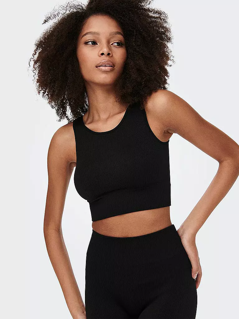 ONLY PLAY | Damen Crop Top Jaia | schwarz