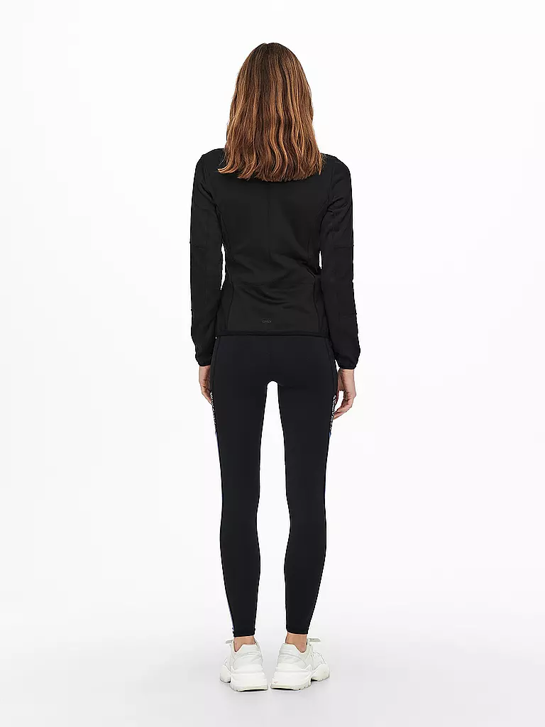 ONLY PLAY | Damen Fitness Fleecejacke | schwarz